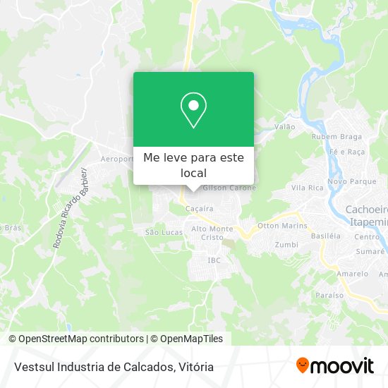 Vestsul Industria de Calcados mapa