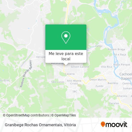 Granibege Rochas Ornamentais mapa