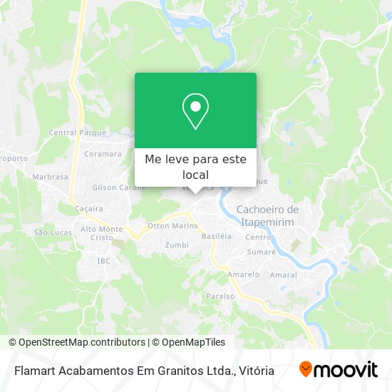 Flamart Acabamentos Em Granitos Ltda. mapa