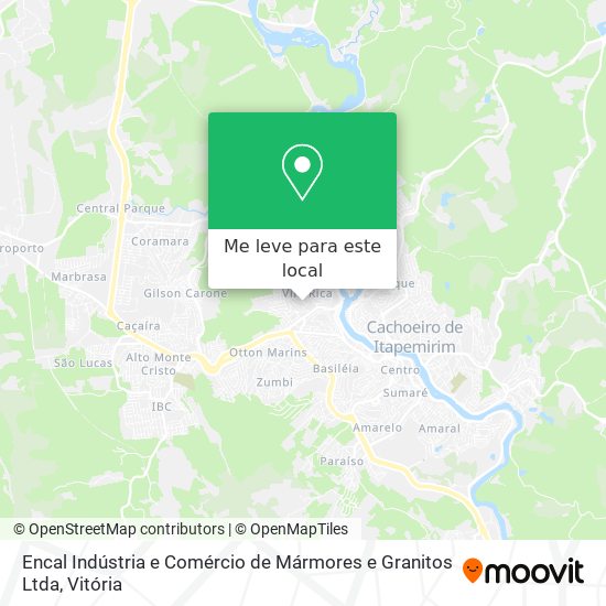 Encal Indústria e Comércio de Mármores e Granitos Ltda mapa