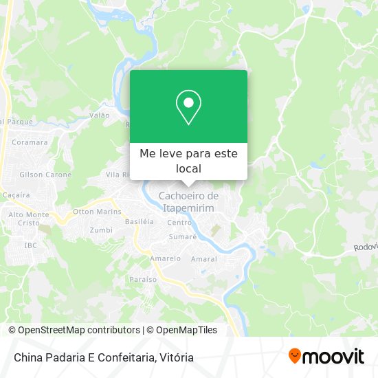 China Padaria E Confeitaria mapa