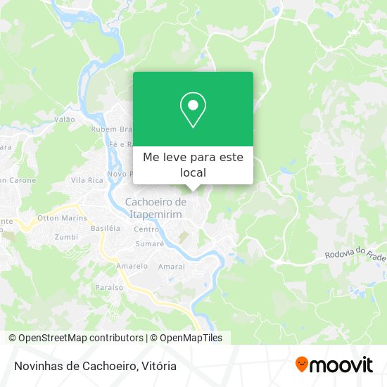 Novinhas de Cachoeiro mapa