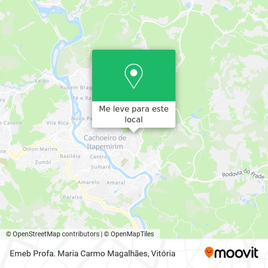 Emeb Profa. Maria Carmo Magalhães mapa