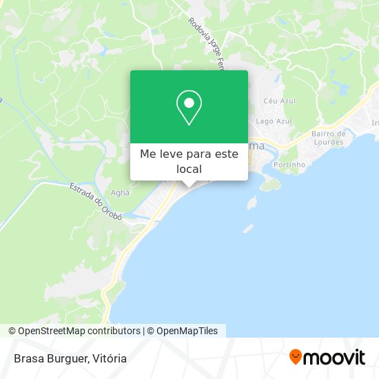 Brasa Burguer mapa