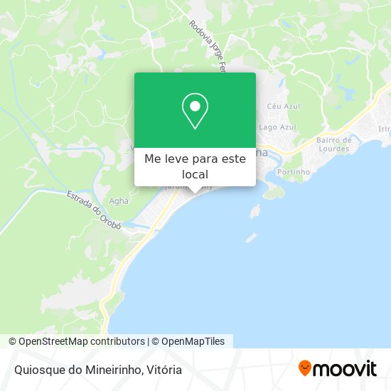Quiosque do Mineirinho mapa