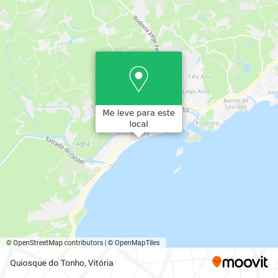 Quiosque do Tonho mapa