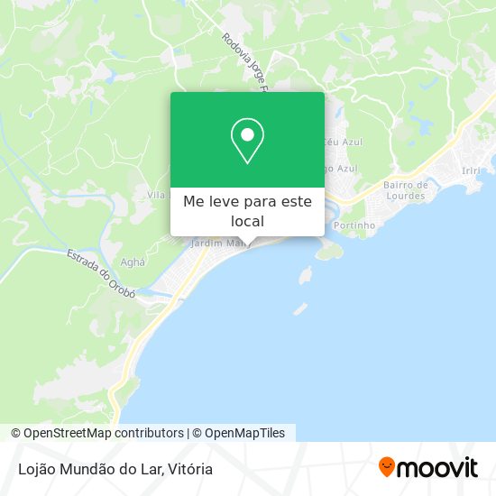 Lojão Mundão do Lar mapa