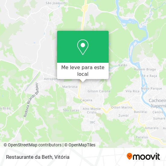 Restaurante da Beth mapa