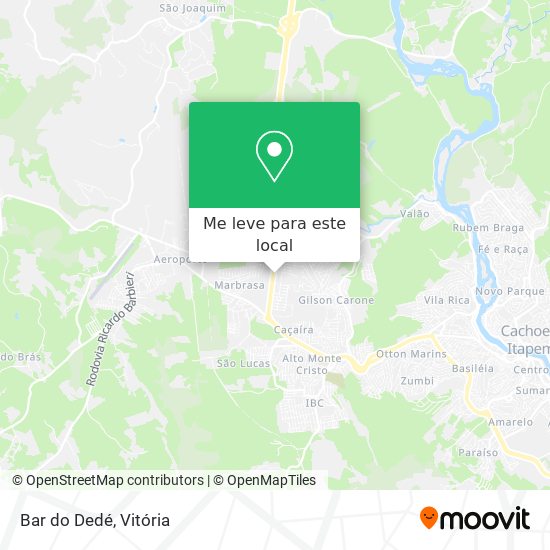 Bar do Dedé mapa