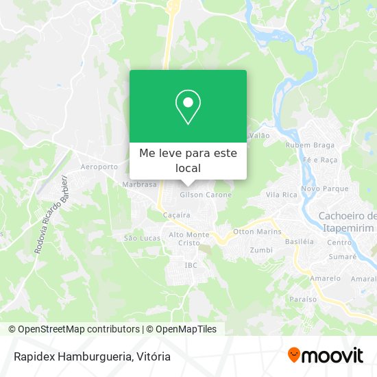 Rapidex Hamburgueria mapa