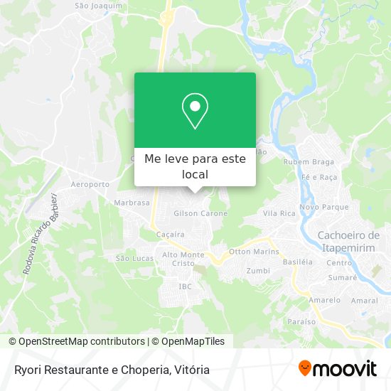 Ryori Restaurante e Choperia mapa