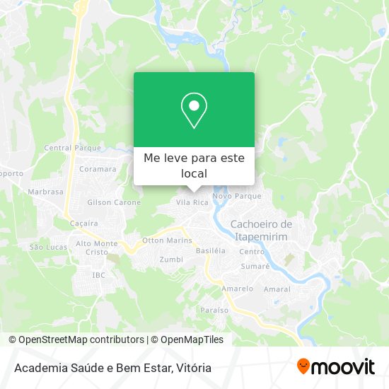 Academia Saúde e Bem Estar mapa