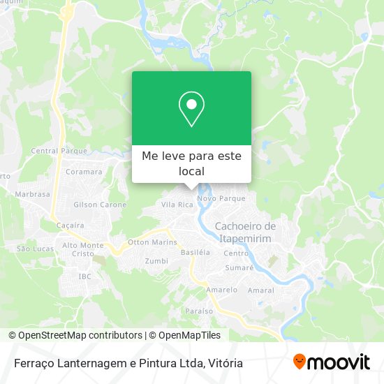 Ferraço Lanternagem e Pintura Ltda mapa
