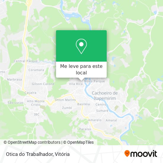 Otica do Trabalhador mapa