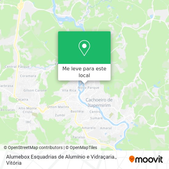 Alumebox Esquadrias de Alumínio e Vidraçaria. mapa