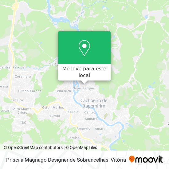 Priscila Magnago Designer de Sobrancelhas mapa