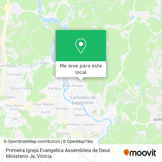 Primeira Igreja Evangelica Assembleia de Deus Ministerio Je mapa