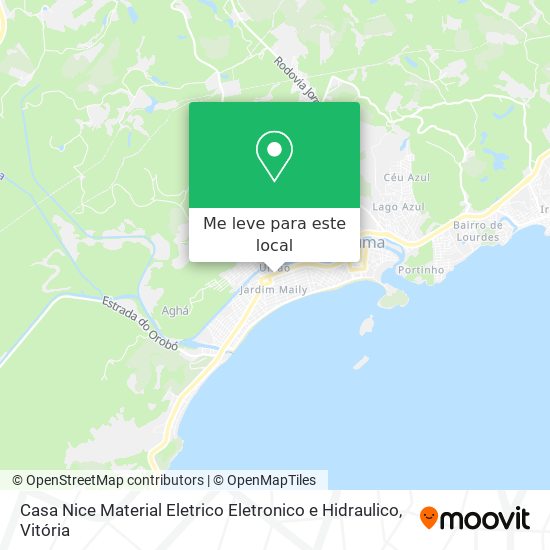 Casa Nice Material Eletrico Eletronico e Hidraulico mapa