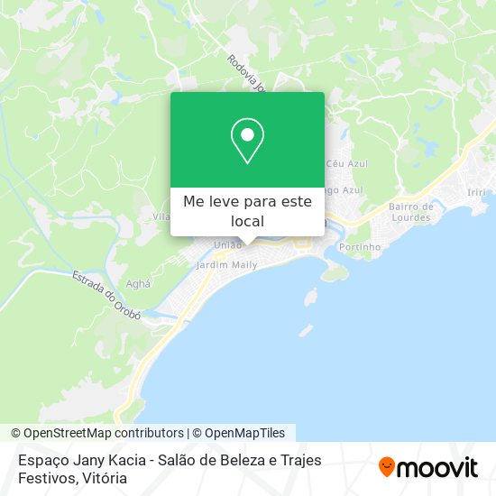 Espaço Jany Kacia - Salão de Beleza e Trajes Festivos mapa