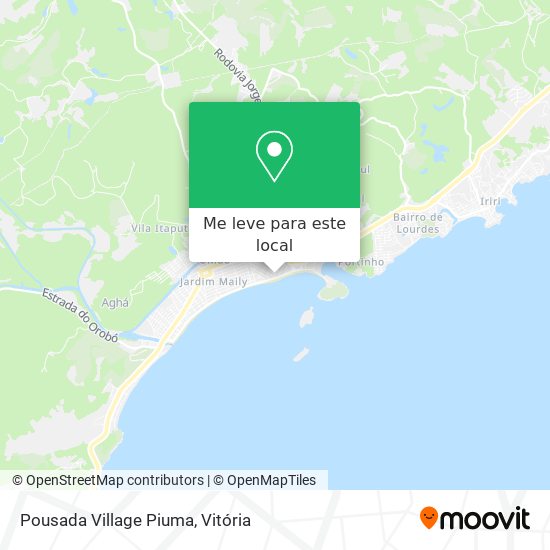 Pousada Village Piuma mapa