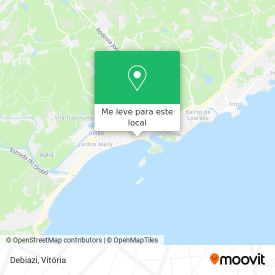 Debiazi mapa