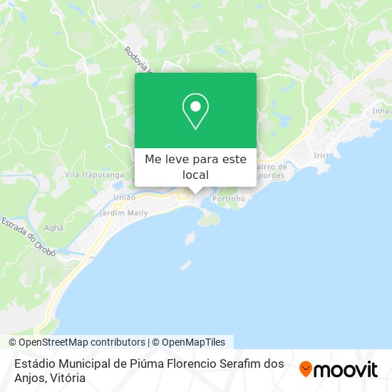 Estádio Municipal de Piúma Florencio Serafim dos Anjos mapa