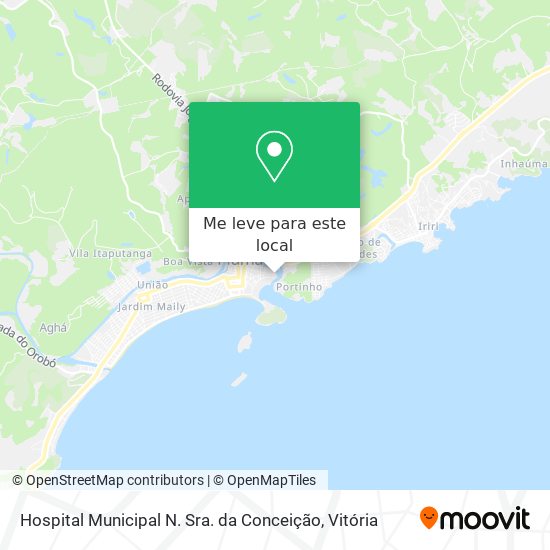 Hospital Municipal N. Sra. da Conceição mapa