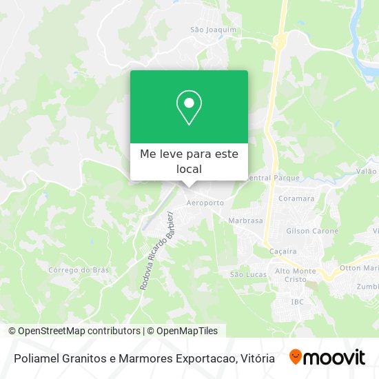Poliamel Granitos e Marmores Exportacao mapa