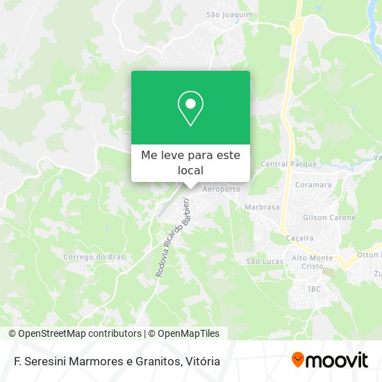 F. Seresini Marmores e Granitos mapa