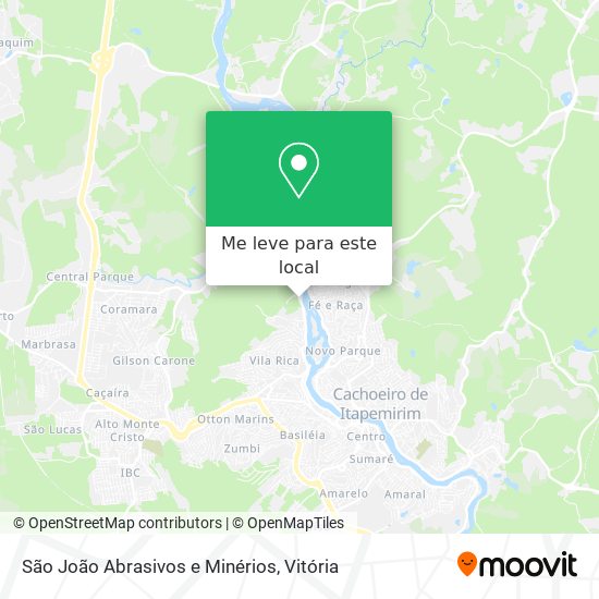São João Abrasivos e Minérios mapa