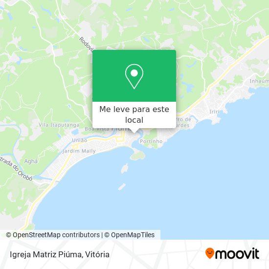Igreja Matriz Piúma mapa