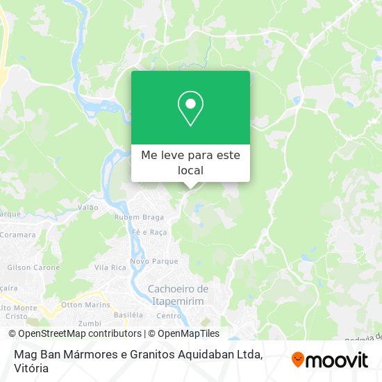Mag Ban Mármores e Granitos Aquidaban Ltda mapa