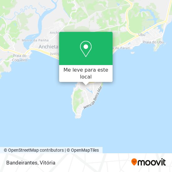 Bandeirantes mapa