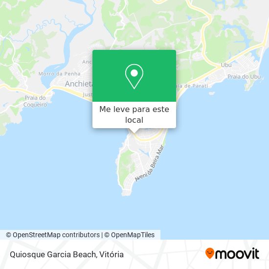 Quiosque Garcia Beach mapa