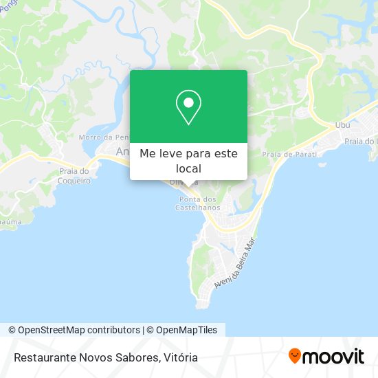 Restaurante Novos Sabores mapa
