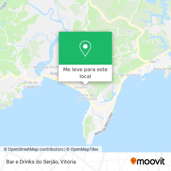 Bar e Drinks do Serjão mapa