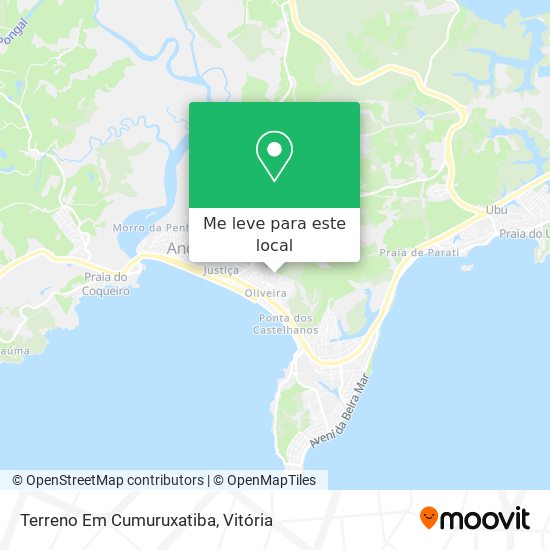 Terreno Em Cumuruxatiba mapa