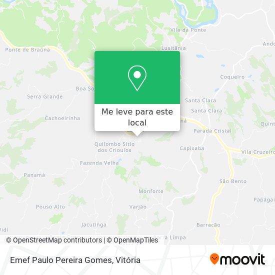 Emef Paulo Pereira Gomes mapa