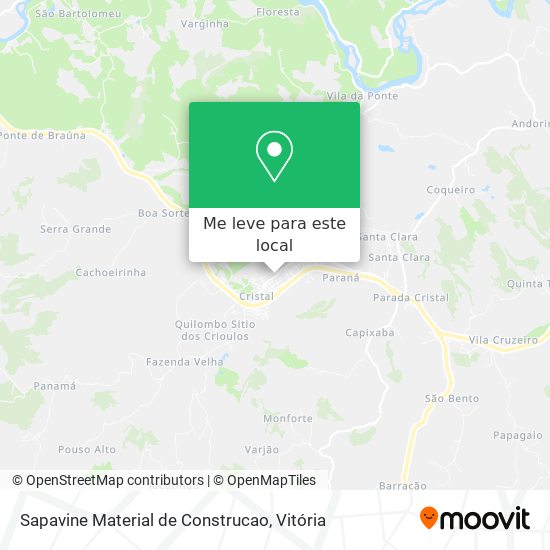 Sapavine Material de Construcao mapa