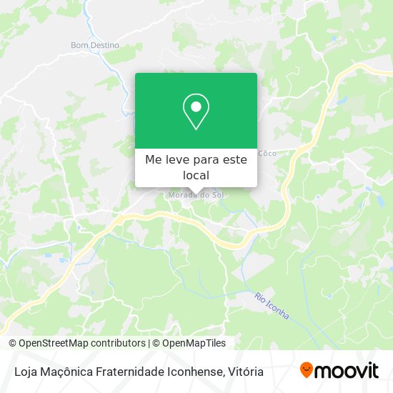 Loja Maçônica Fraternidade Iconhense mapa