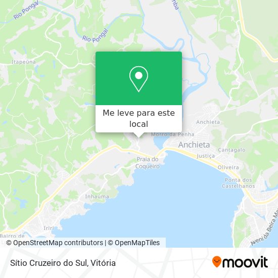 Sítio Cruzeiro do Sul mapa
