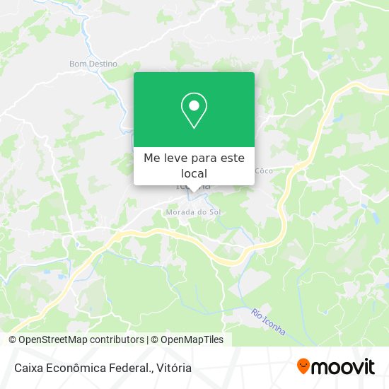 Caixa Econômica Federal. mapa