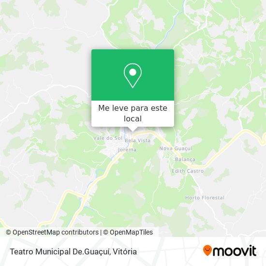 Teatro Municipal De.Guaçuí mapa
