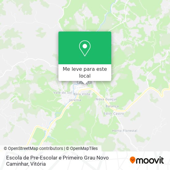 Escola de Pre-Escolar e Primeiro Grau Novo Caminhar mapa