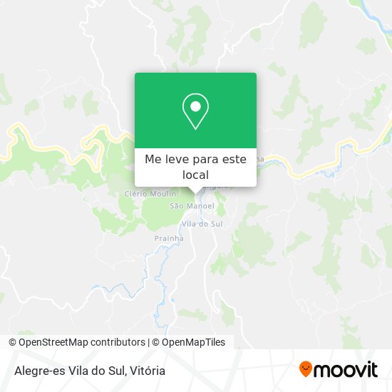 Alegre-es Vila do Sul mapa