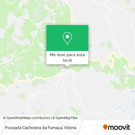 Pousada Cachoeira da Fumaça mapa