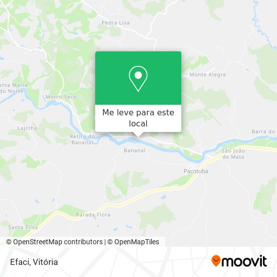 Efaci mapa