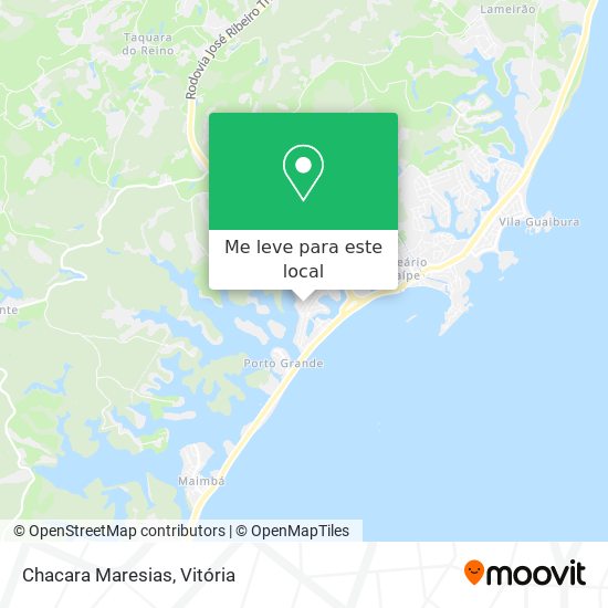 Chacara Maresias mapa