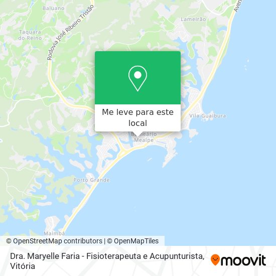 Dra. Maryelle Faria - Fisioterapeuta e Acupunturista mapa