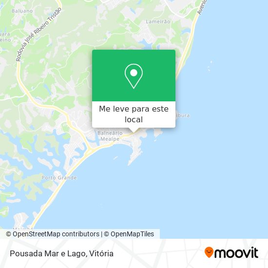 Pousada Mar e Lago mapa